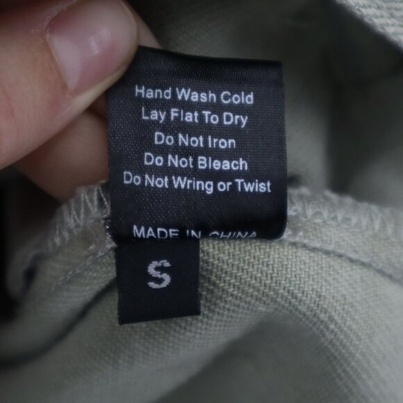 POL Jean Jacket Womens S Sage Green NWOT Cottagecore Boho Hippie Granny Eclectic - Picture 5 of 16